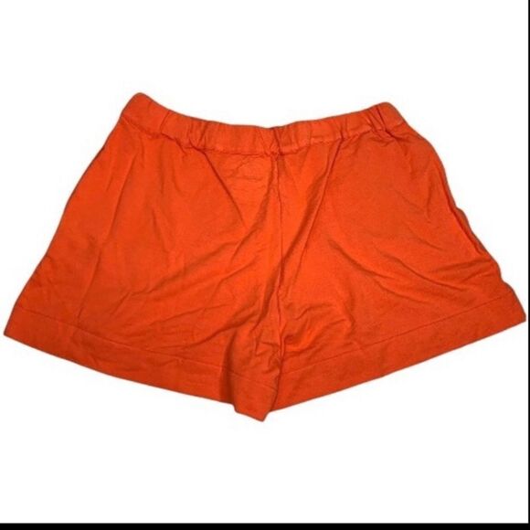 Saks Fifth Avenue Majestic Filatures Orange French Terry Shorts Size L New - Picture 2 of 6